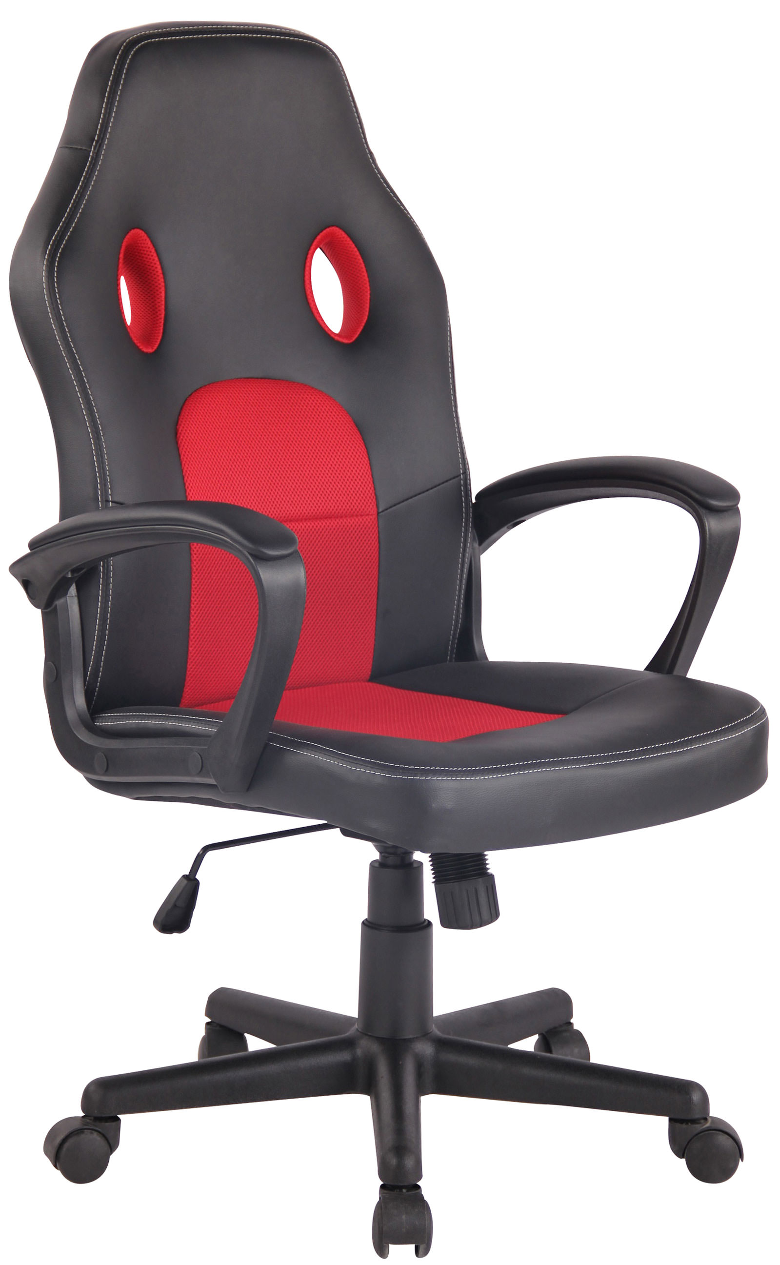 Sedia Gaming Elbing In Similpelle nero/rosso