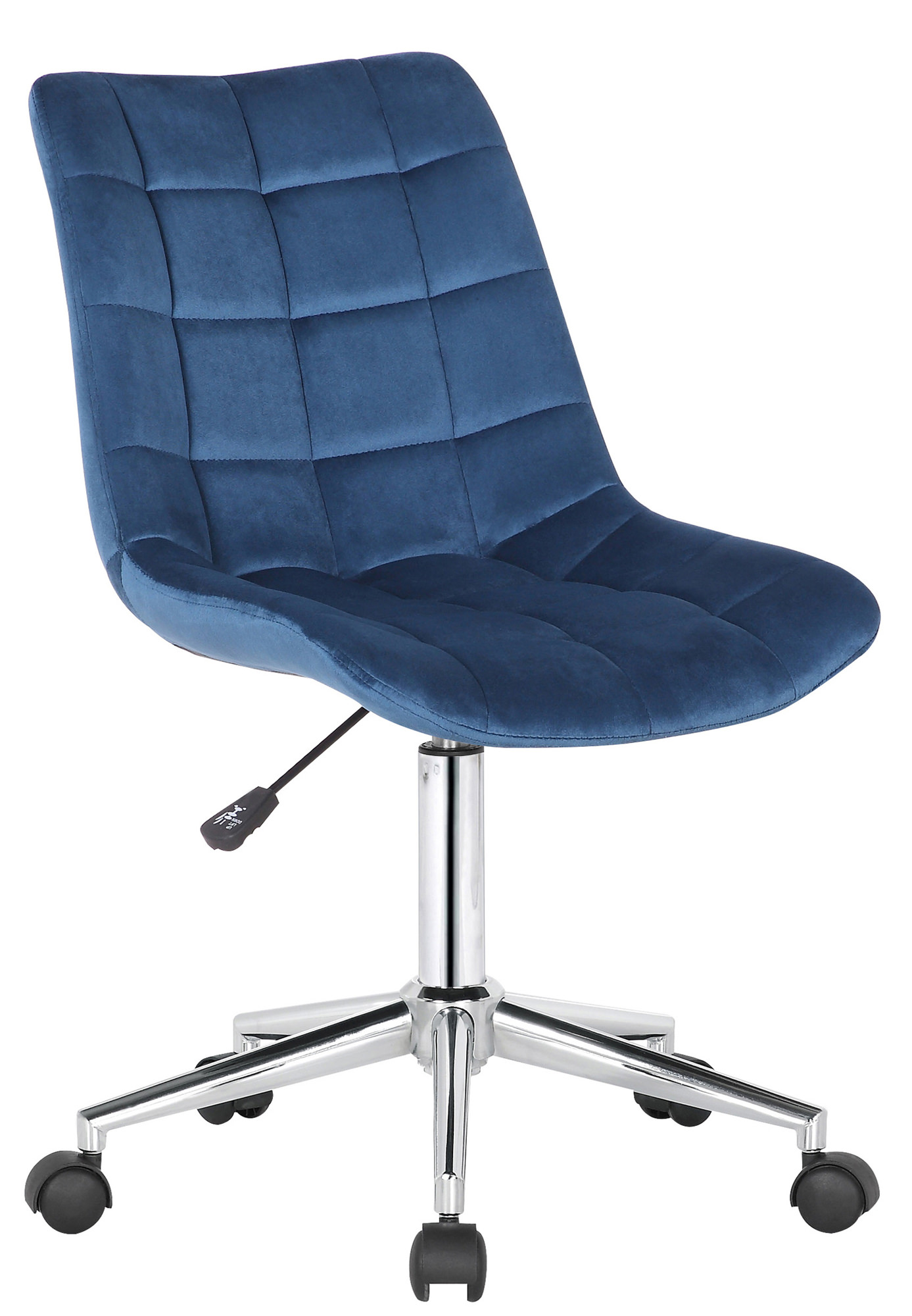 Sedia da ufficio Medford in velluto blu